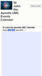 Mobile Screenshot of calendar.sjaumc.org